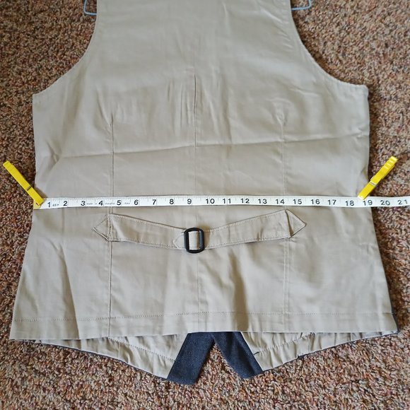 Men's M Medium Woolrich Ruxton Slate Gray Wool Vest 18402 Buttons 3 pockets - Picture 11 of 15